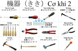 từ vựng tiếng nhật chuyên ngành cơ khí​